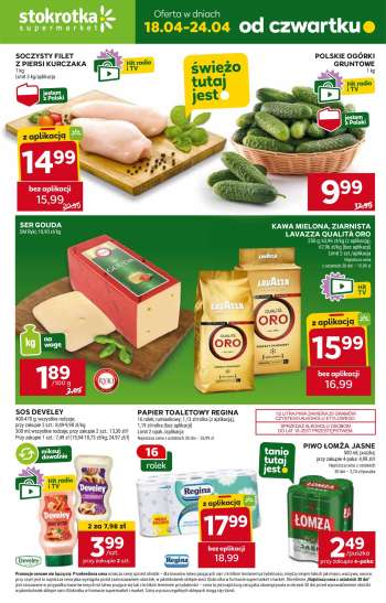Gazetka Stokrotka Supermarket - 18.04.2024 - 24.04.2024.