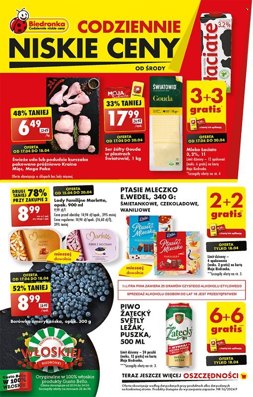 Gazetka Biedronka - 17.04.2024 - 24.04.2024. Strona 1
