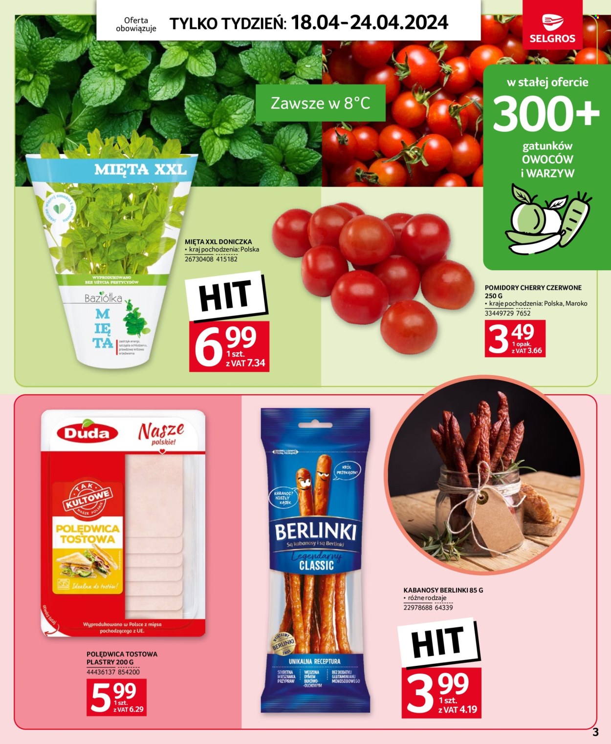 Gazetka Selgros - 18.04.2024 - 24.04.2024. Strona 3