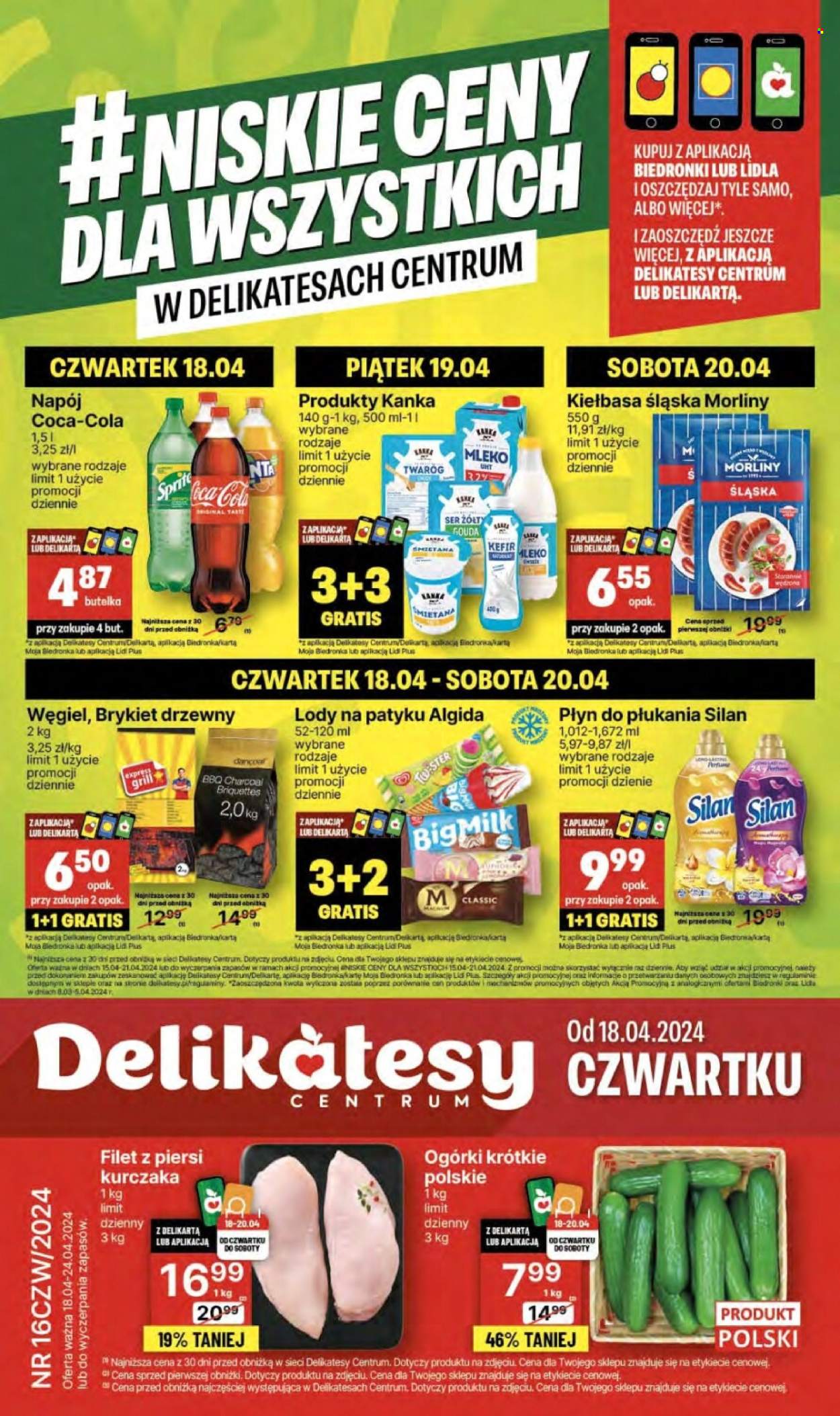 Gazetka Delikatesy Centrum - 18.04.2024 - 24.04.2024. Strona 1