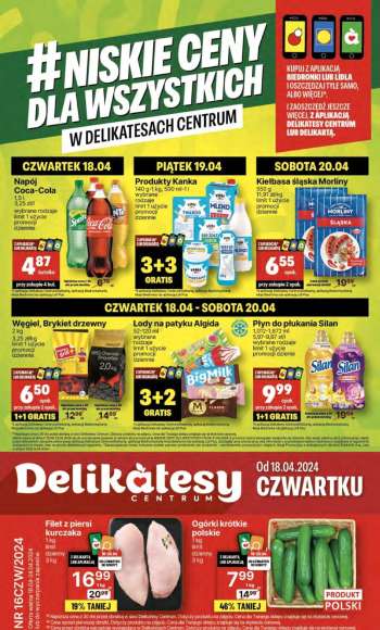 Gazetka Delikatesy Centrum - 18.04.2024 - 24.04.2024.
