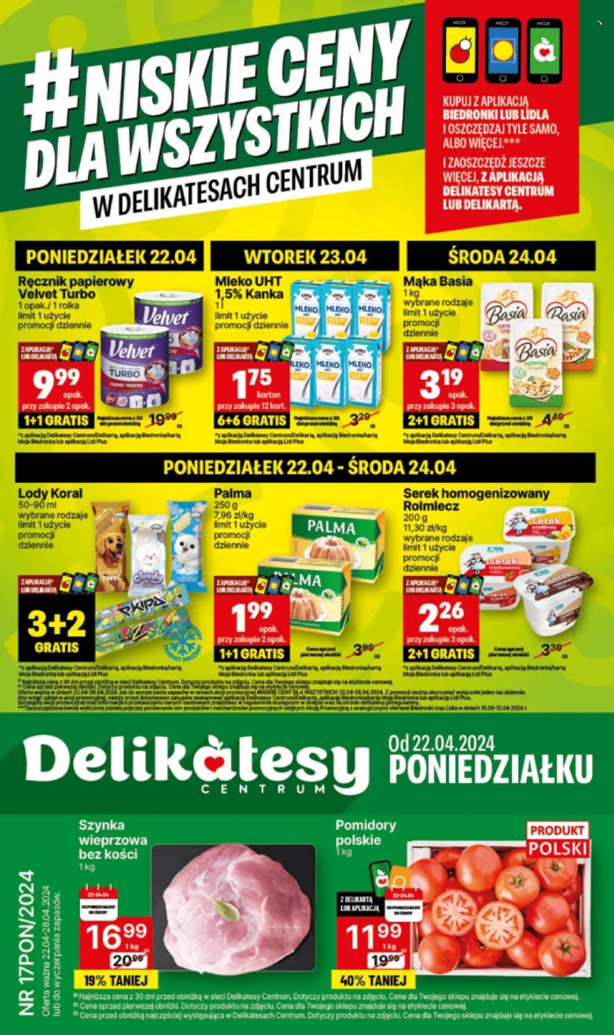 Gazetka Delikatesy Centrum - 22.04.2024 - 28.04.2024. Strona 1