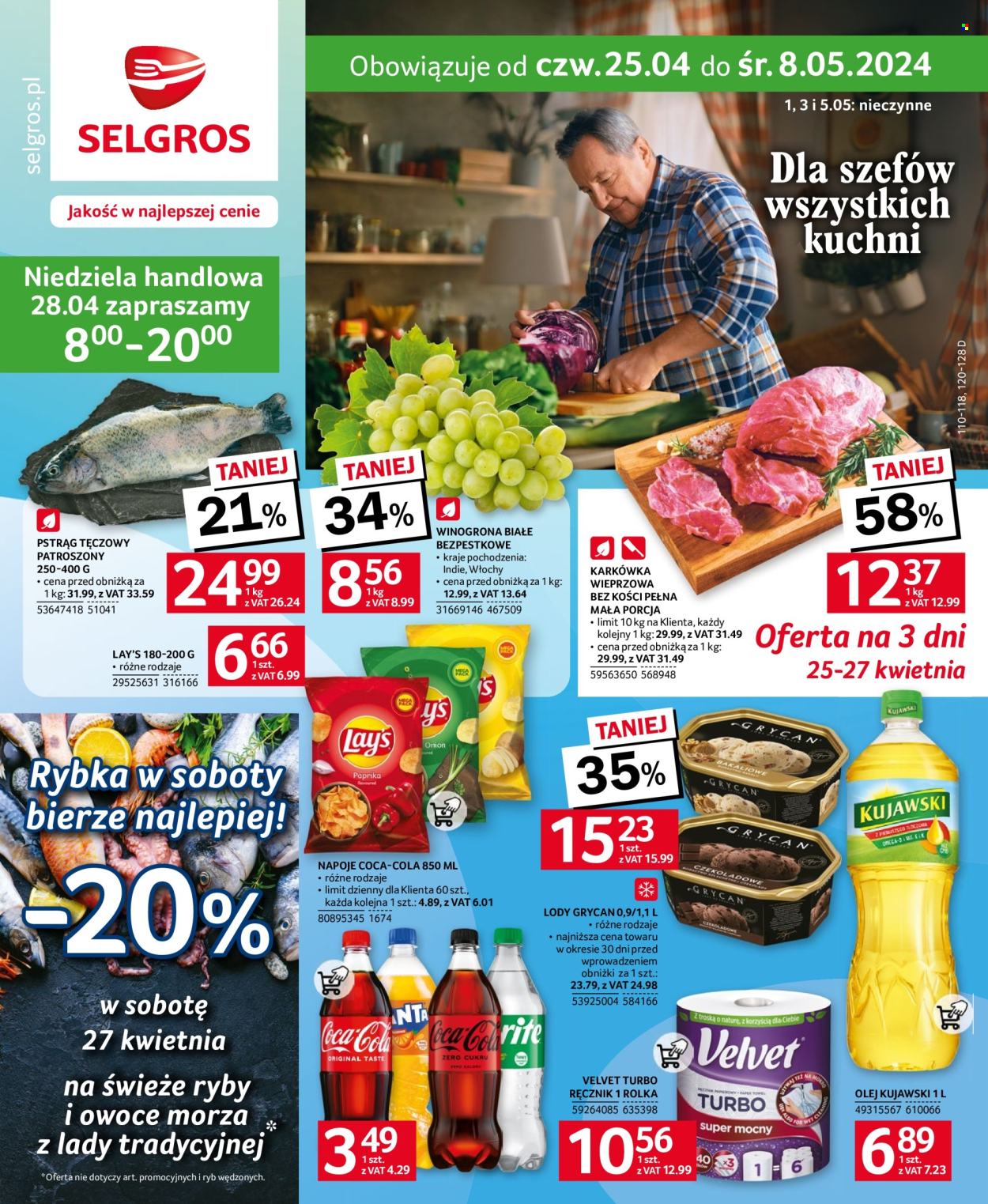 Gazetka Selgros - 25.04.2024 - 8.05.2024. Strona 1