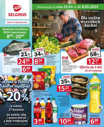 Gazetka Selgros - 25.04.2024 - 8.05.2024.