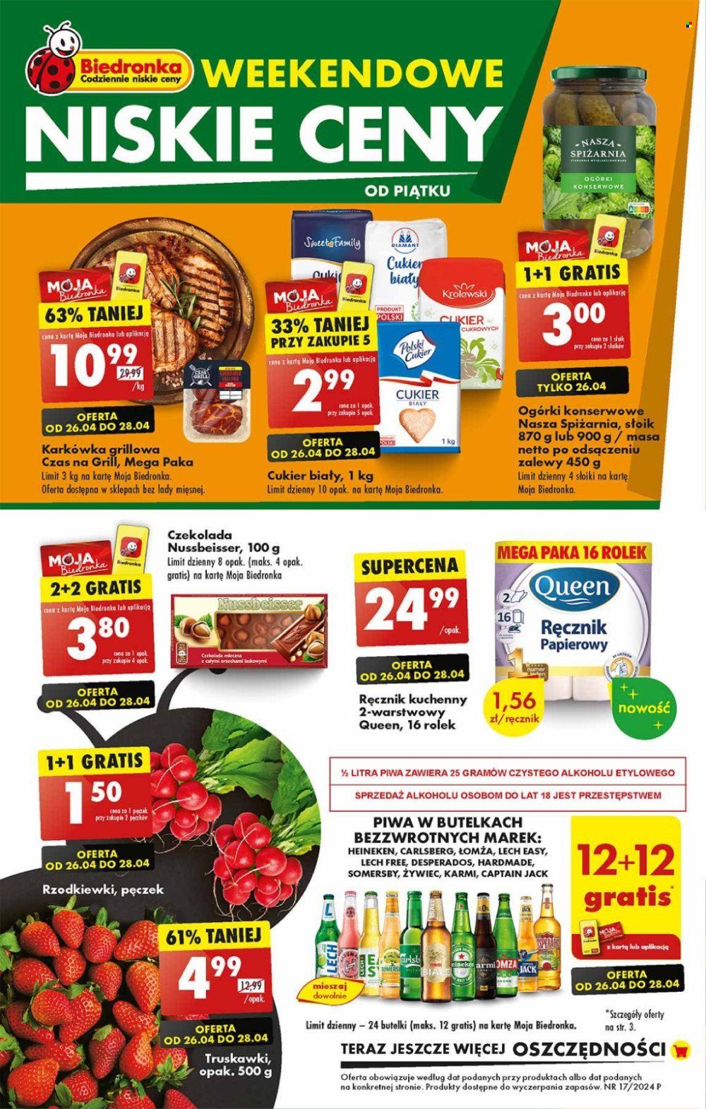 Gazetka Biedronka - 26.04.2024 - 28.04.2024. Strona 1