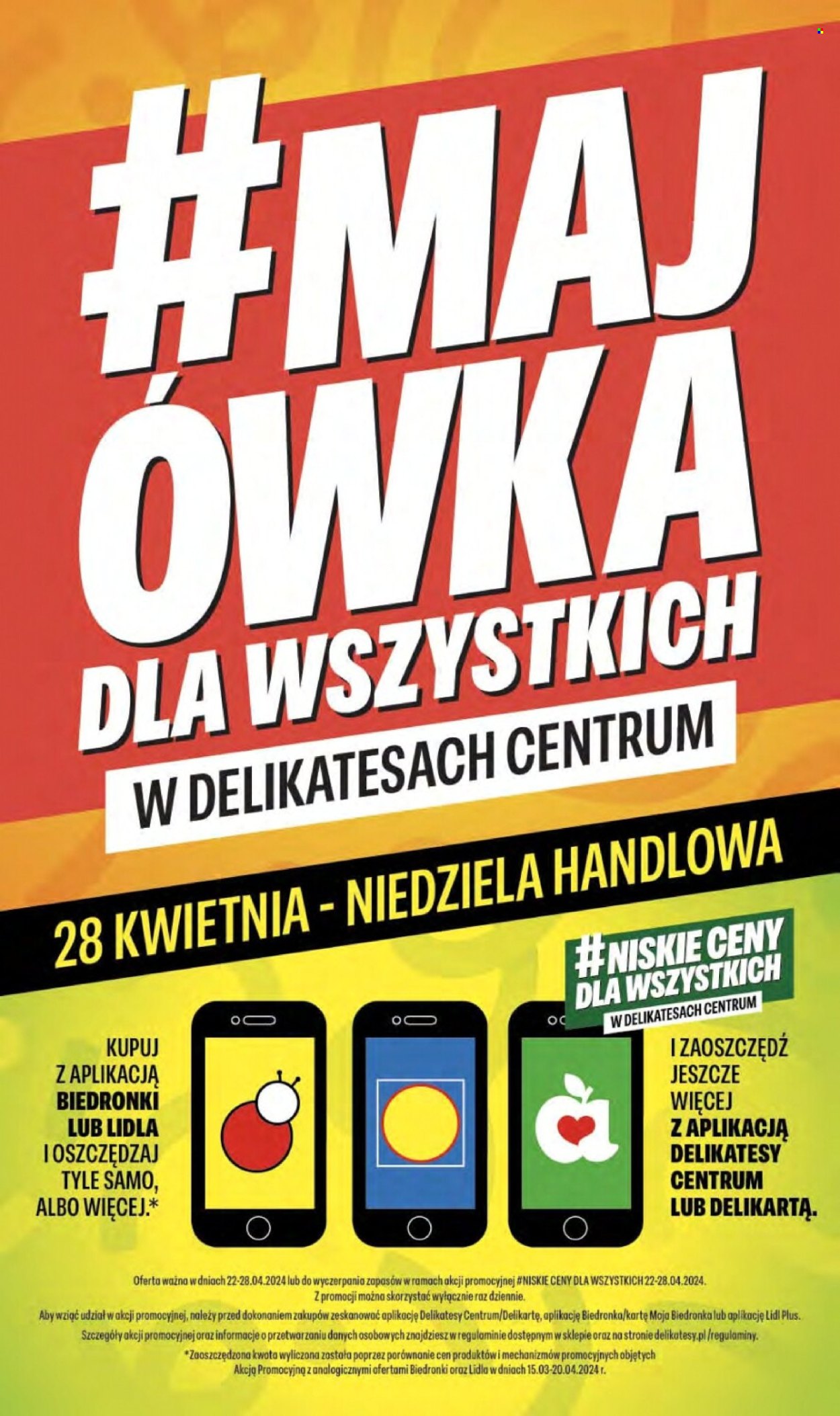 Gazetka Delikatesy Centrum - 25.04.2024 - 1.05.2024. Strona 1