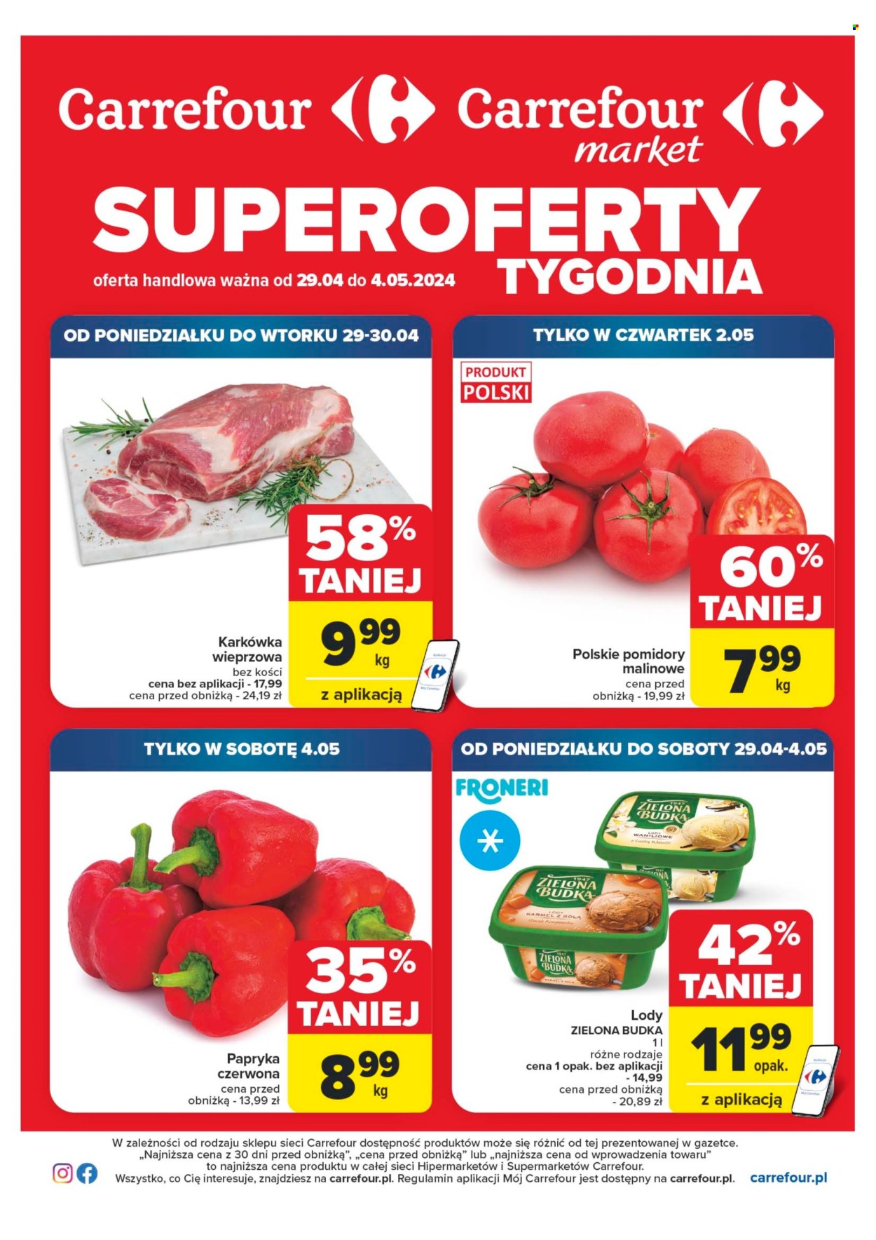 Gazetka Carrefour - 29.04.2024 - 4.05.2024. Strona 1