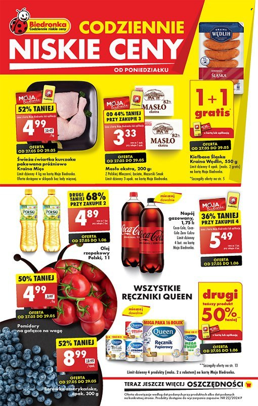 Gazetka Biedronka - 27.05.2024 - 1.06.2024. Strona 1