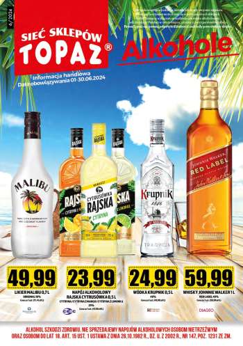 Gazetka Topaz - 1.06.2024 - 30.06.2024.