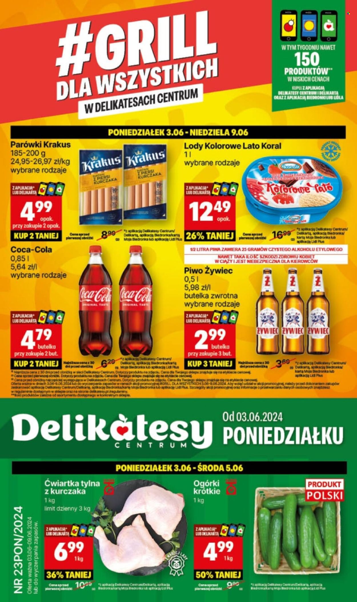 Gazetka Delikatesy Centrum - 3.06.2024 - 9.06.2024. Strona 1