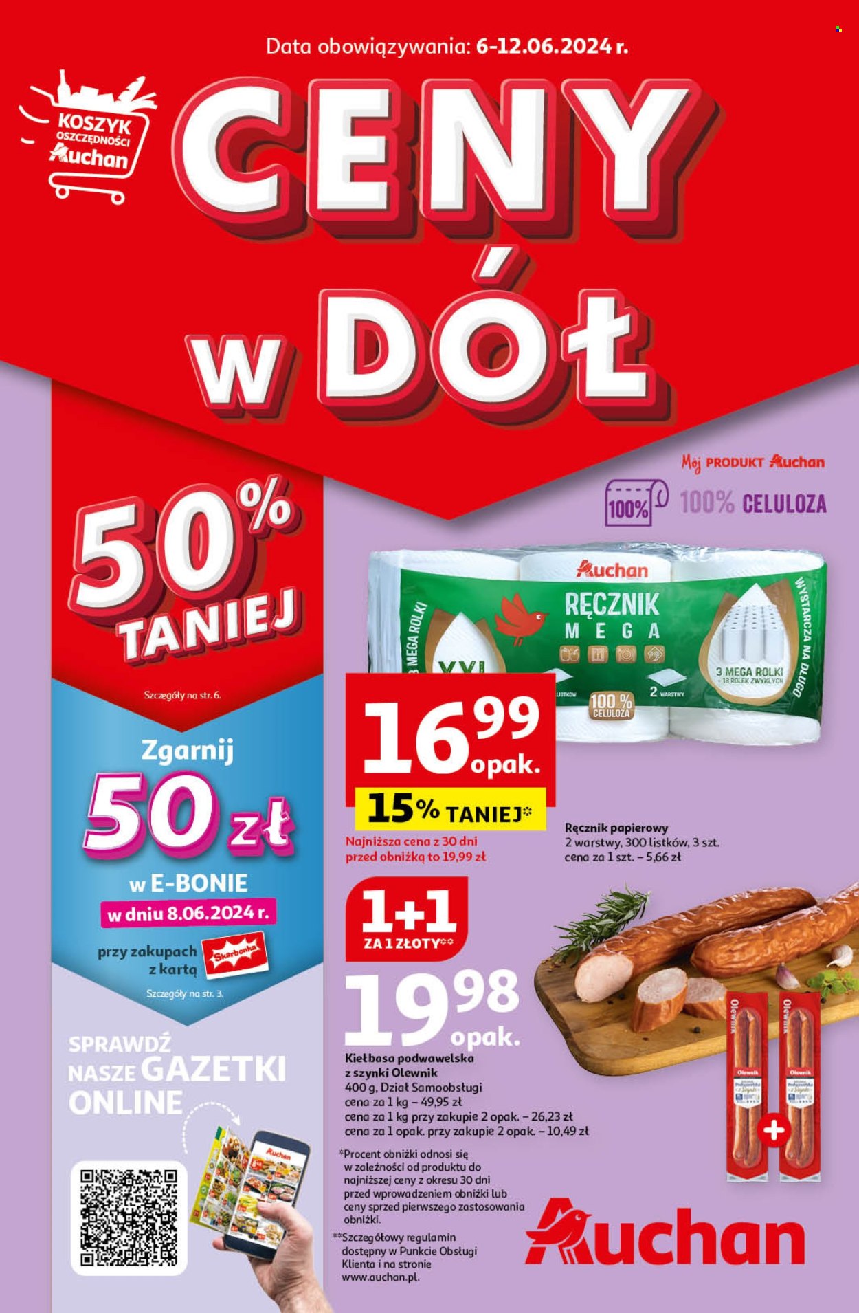 Leták Auchan - 6.6.2024 - 12.6.2024. Strana 1