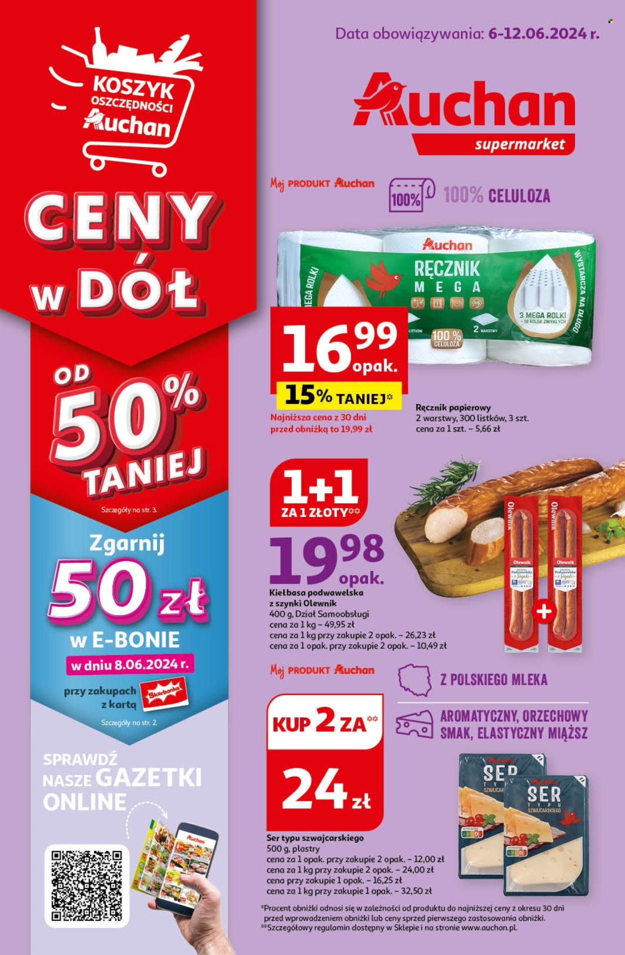 Gazetka Auchan - 6.06.2024 - 12.06.2024. Strona 1
