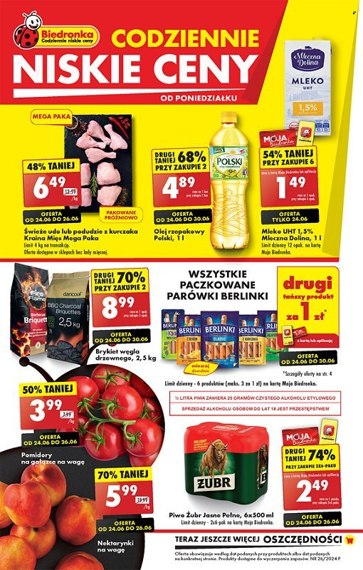 Gazetka Biedronka - 24.06.2024 - 30.06.2024. Strona 1