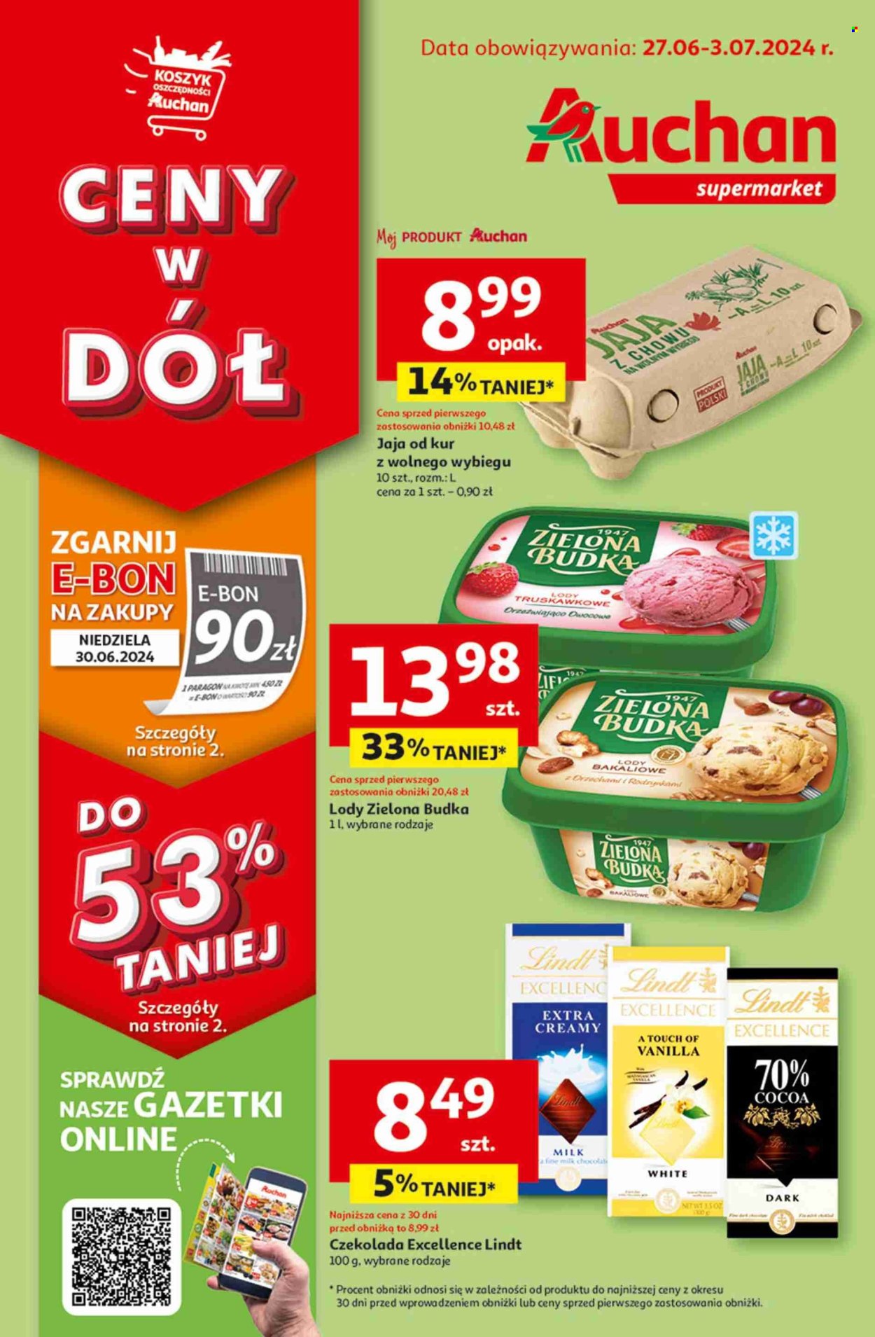 Gazetka Auchan - 27.06.2024 - 3.07.2024. Strona 1