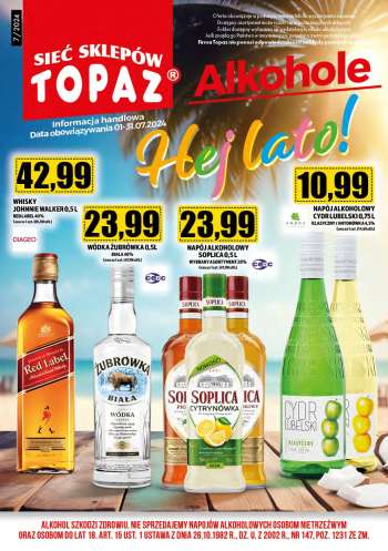 Gazetka Topaz - 1.07.2024 - 31.07.2024.