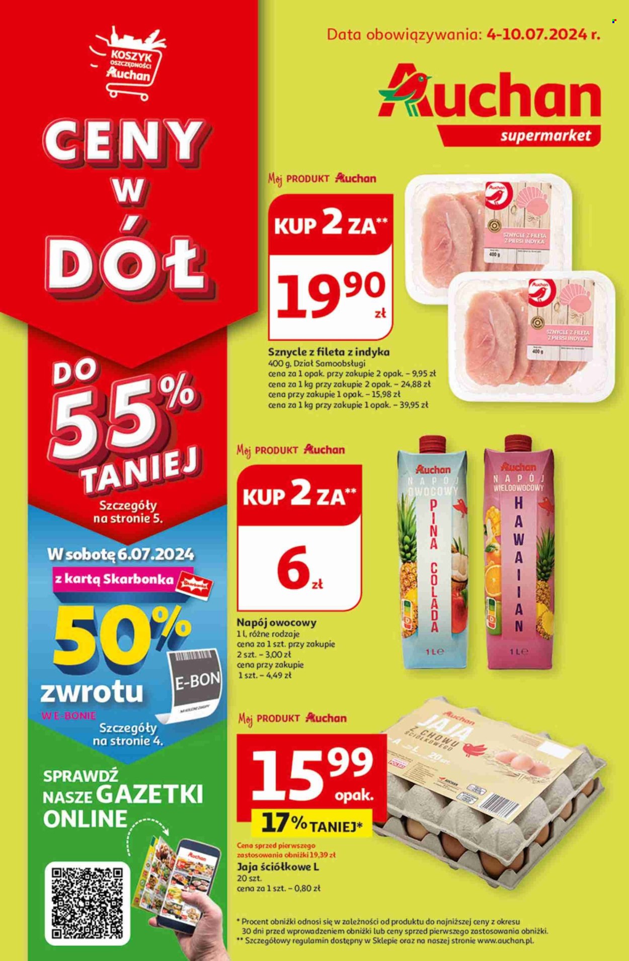 Gazetka Auchan - 4.07.2024 - 10.07.2024. Strona 1