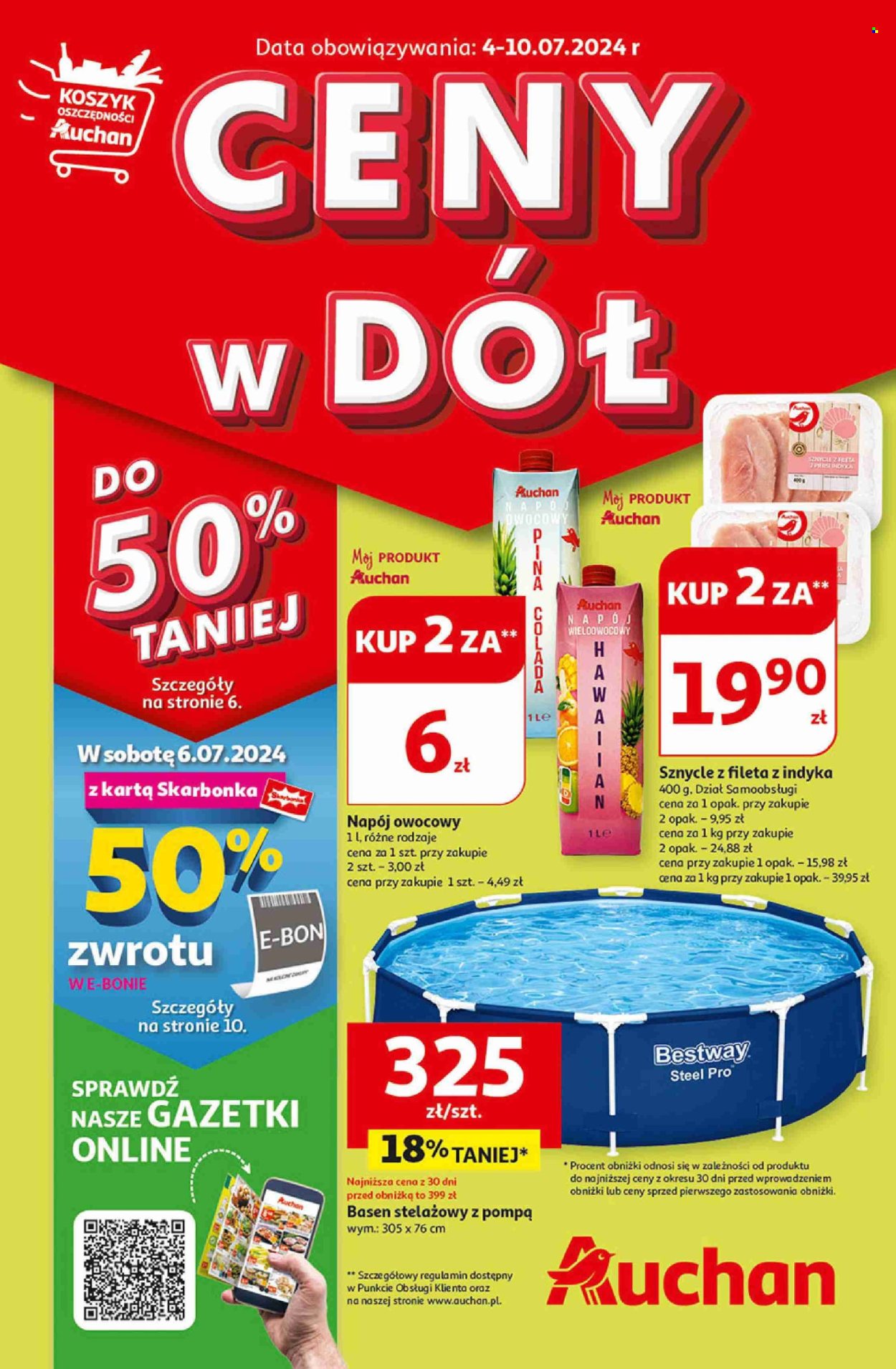 Gazetka Auchan - 4.07.2024 - 10.07.2024. Strona 1