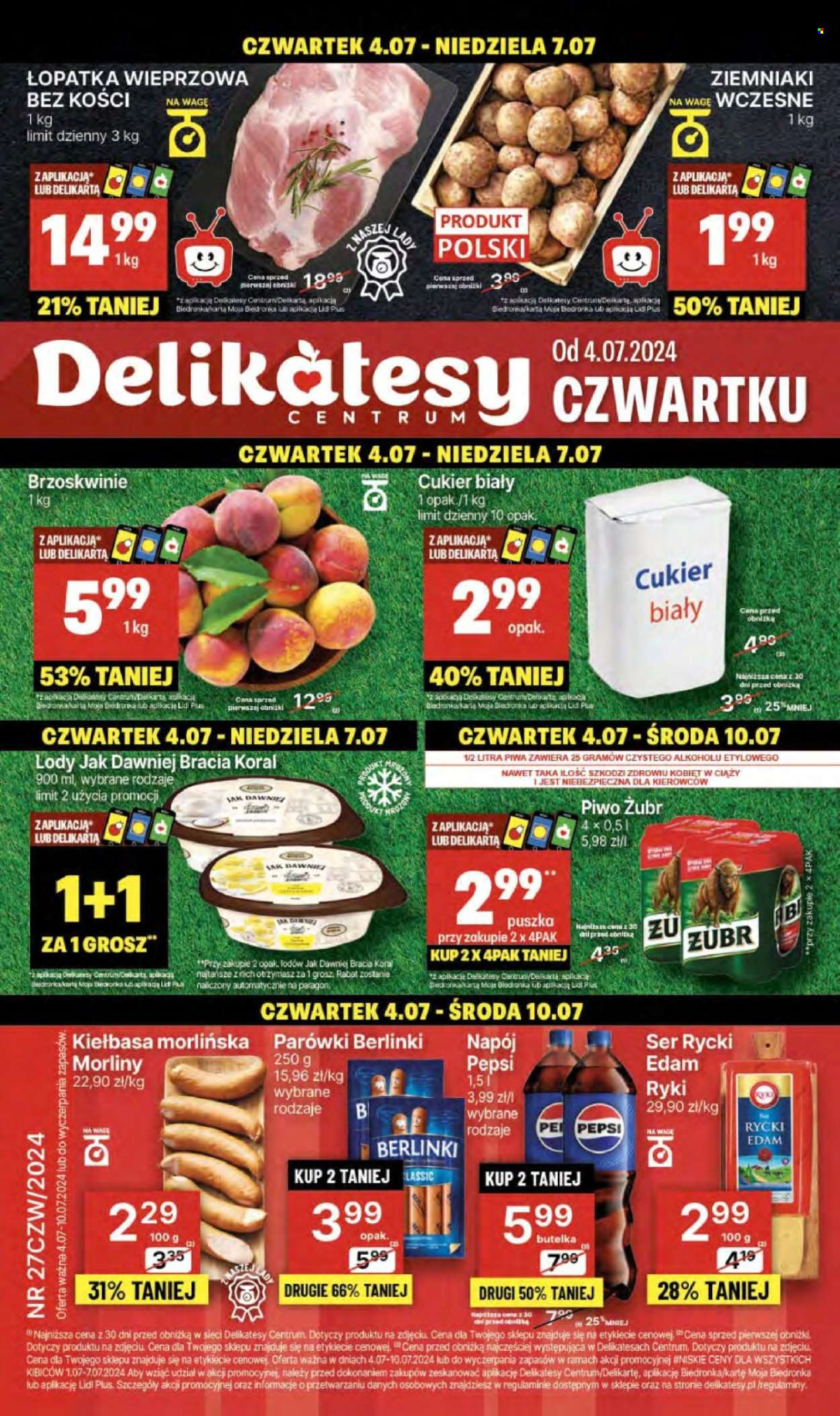 Gazetka Delikatesy Centrum - 4.07.2024 - 10.07.2024. Strona 1