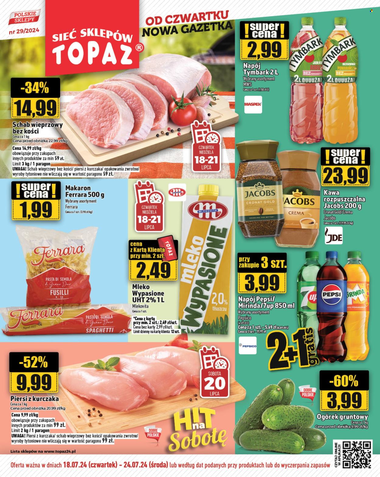 Gazetka Topaz - 18.07.2024 - 24.07.2024. Strona 1