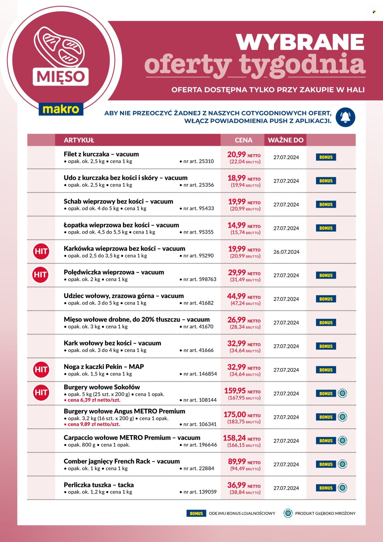 Gazetka Makro - 23.07.2024 - 27.07.2024. Strona 1