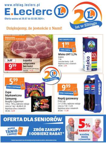 Gazetka E.Leclerc - 29.07.2024 - 3.08.2024.