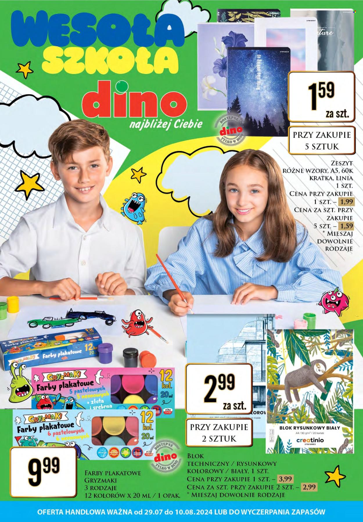 Gazetka Dino - 29.07.2024 - 10.08.2024. Strona 1