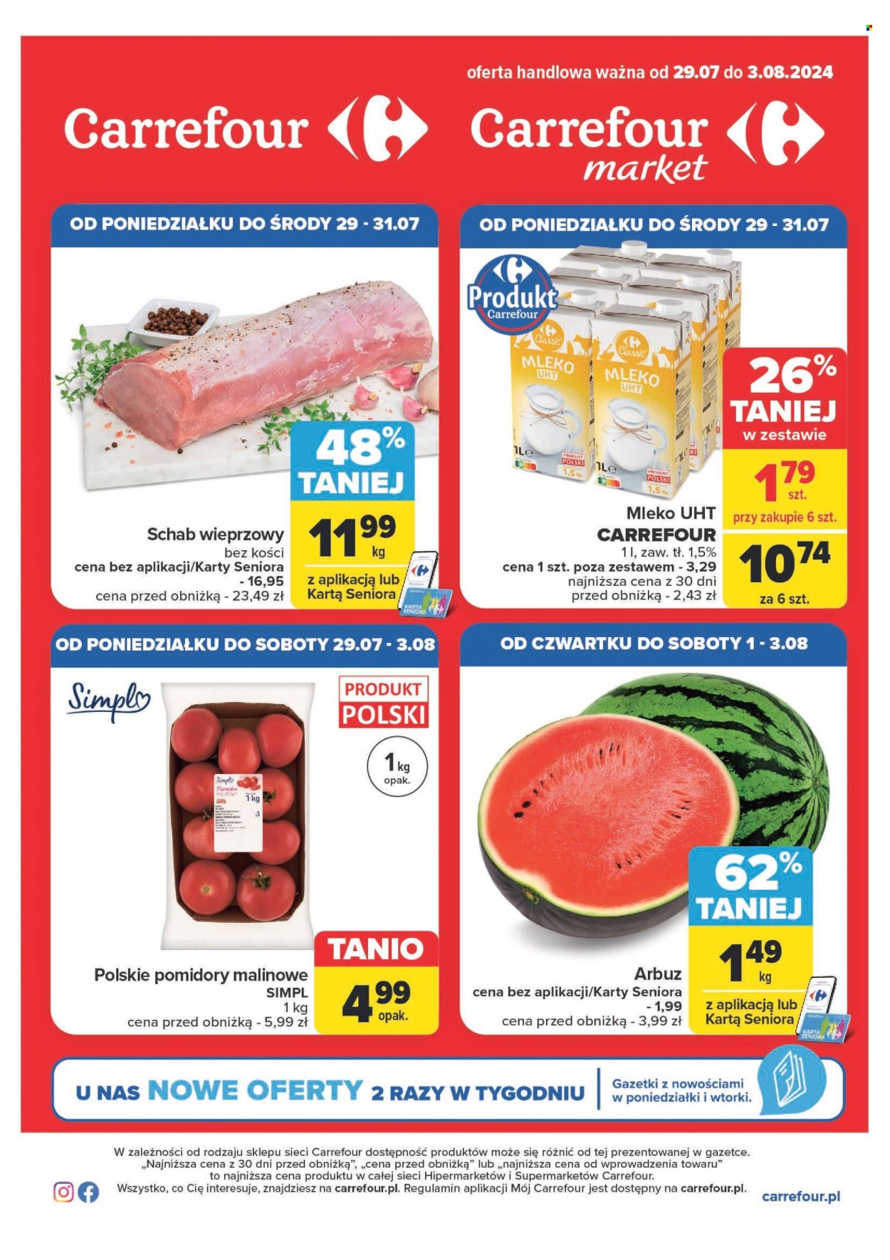 Gazetka Carrefour - 29.07.2024 - 3.08.2024. Strona 1