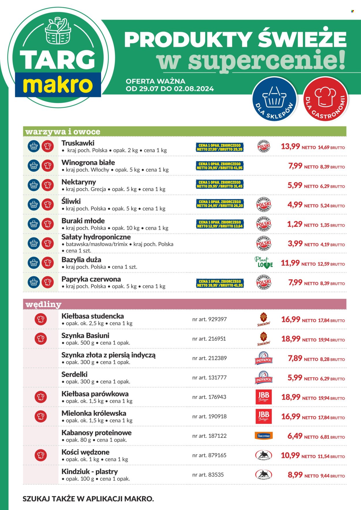 Gazetka Makro - 29.07.2024 - 2.08.2024. Strona 1