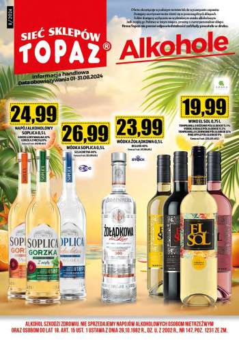 Gazetka Topaz - 1.08.2024 - 31.08.2024.