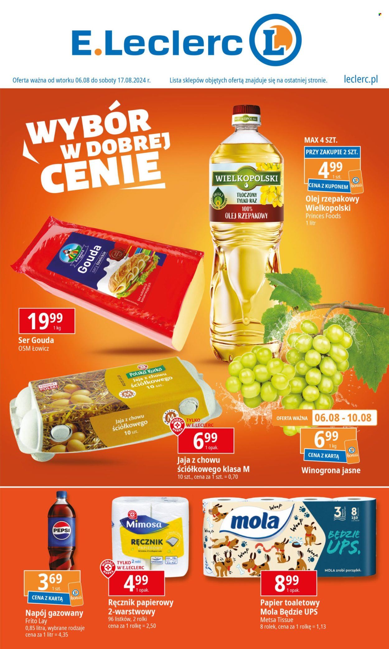 Gazetka E.Leclerc - 6.08.2024 - 17.08.2024. Strona 1
