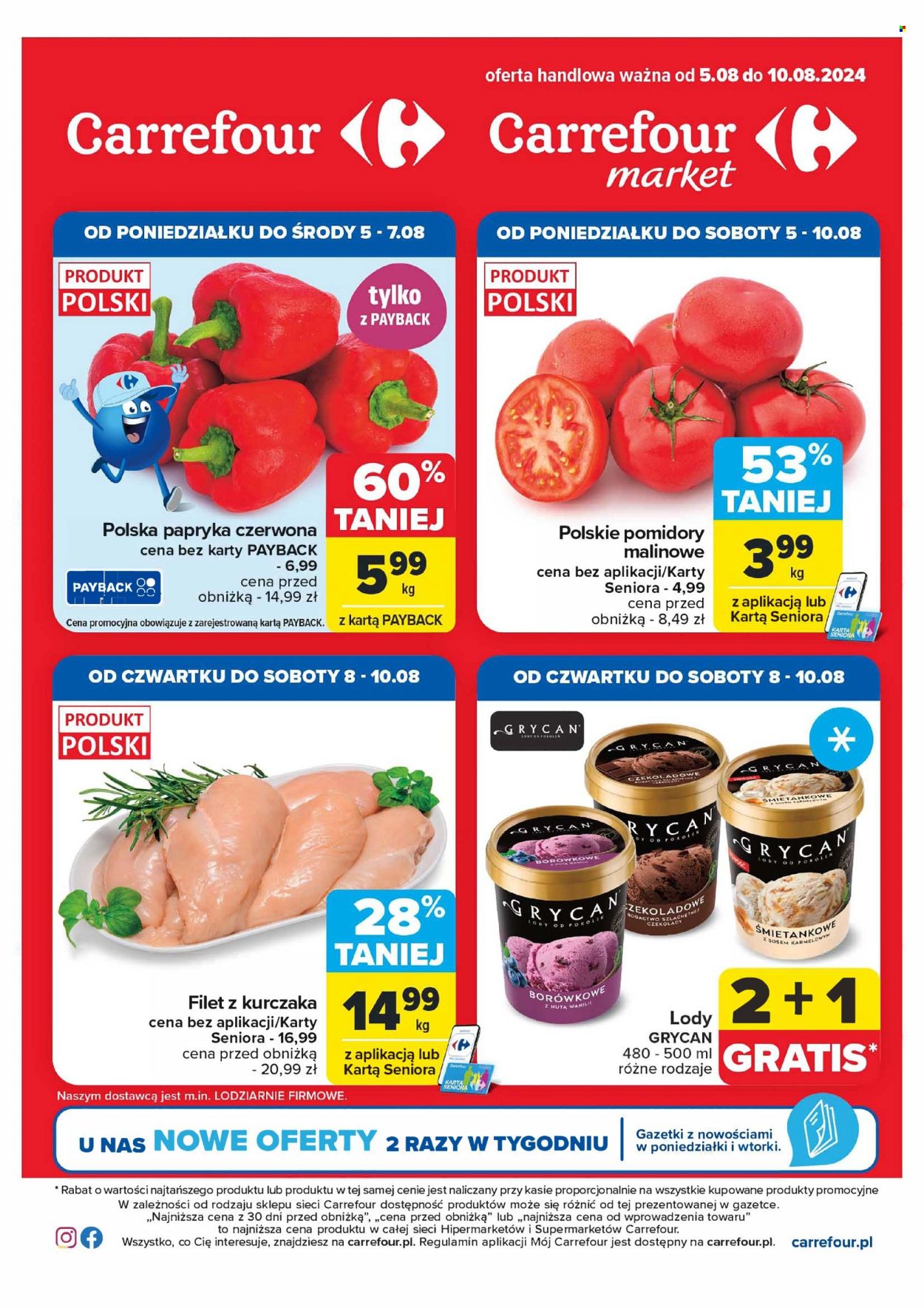 Gazetka Carrefour - 5.08.2024 - 10.08.2024. Strona 1