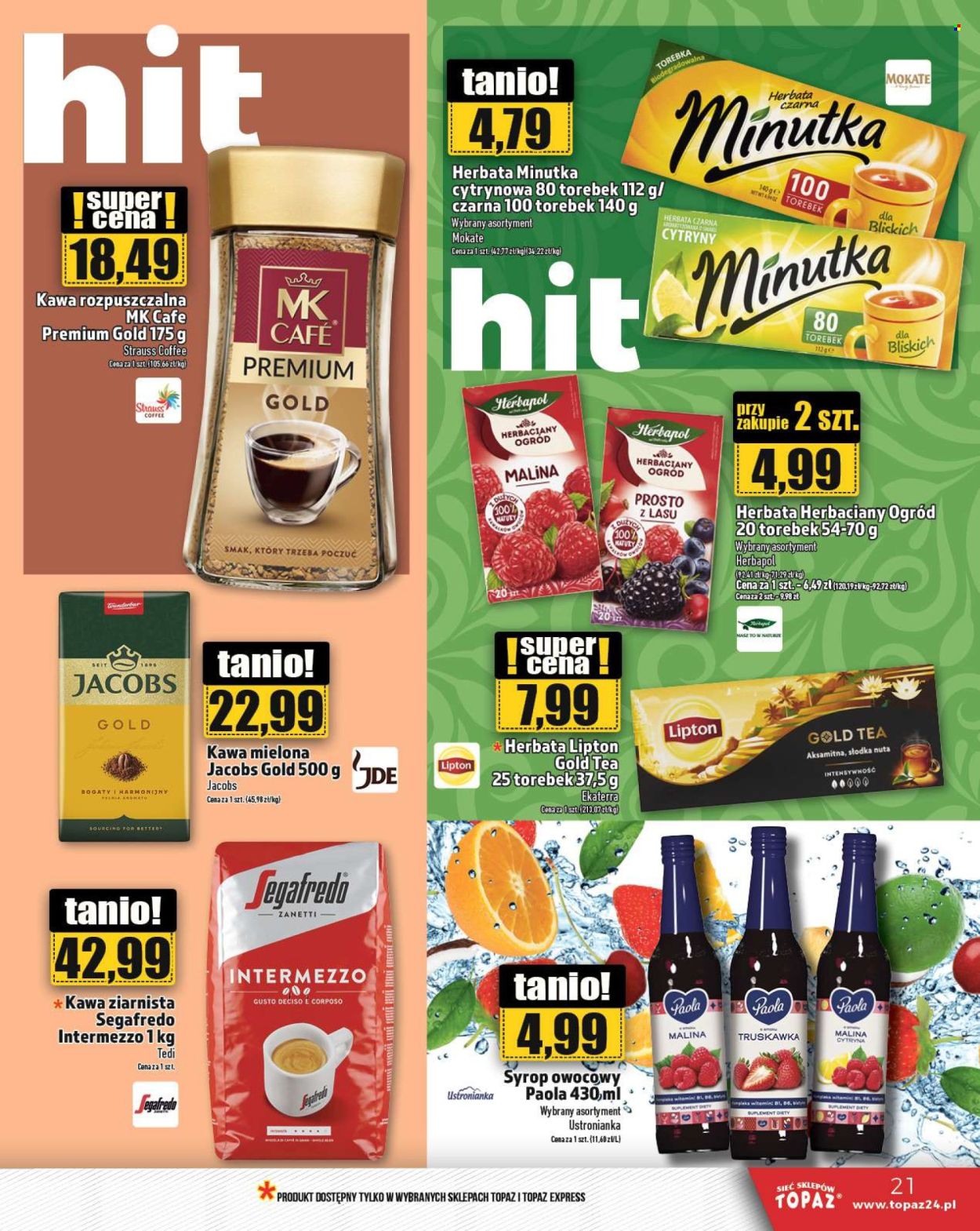 Gazetka Topaz - 8.08.2024 - 14.08.2024. Strona 21