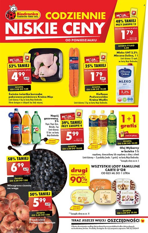 Gazetka Biedronka - 5.08.2024 - 10.08.2024. Strona 1