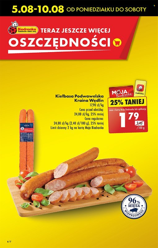 Gazetka Biedronka - 5.08.2024 - 10.08.2024. Strona 6