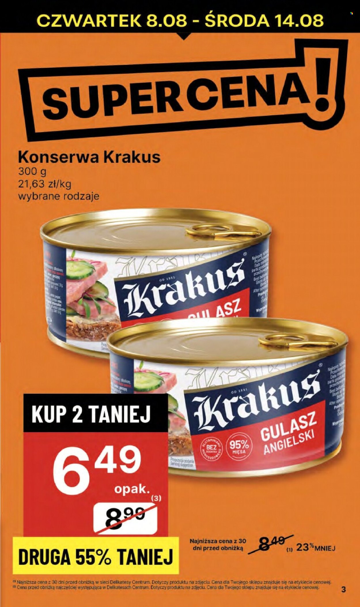 Gazetka Delikatesy Centrum - 8.08.2024 - 14.08.2024. Strona 3