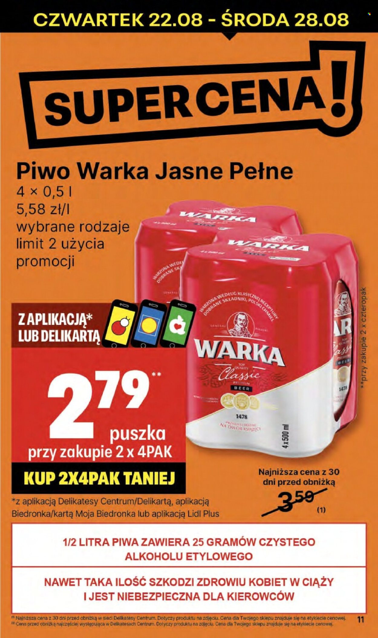 Gazetka Delikatesy Centrum - 22.08.2024 - 28.08.2024. Strona 11