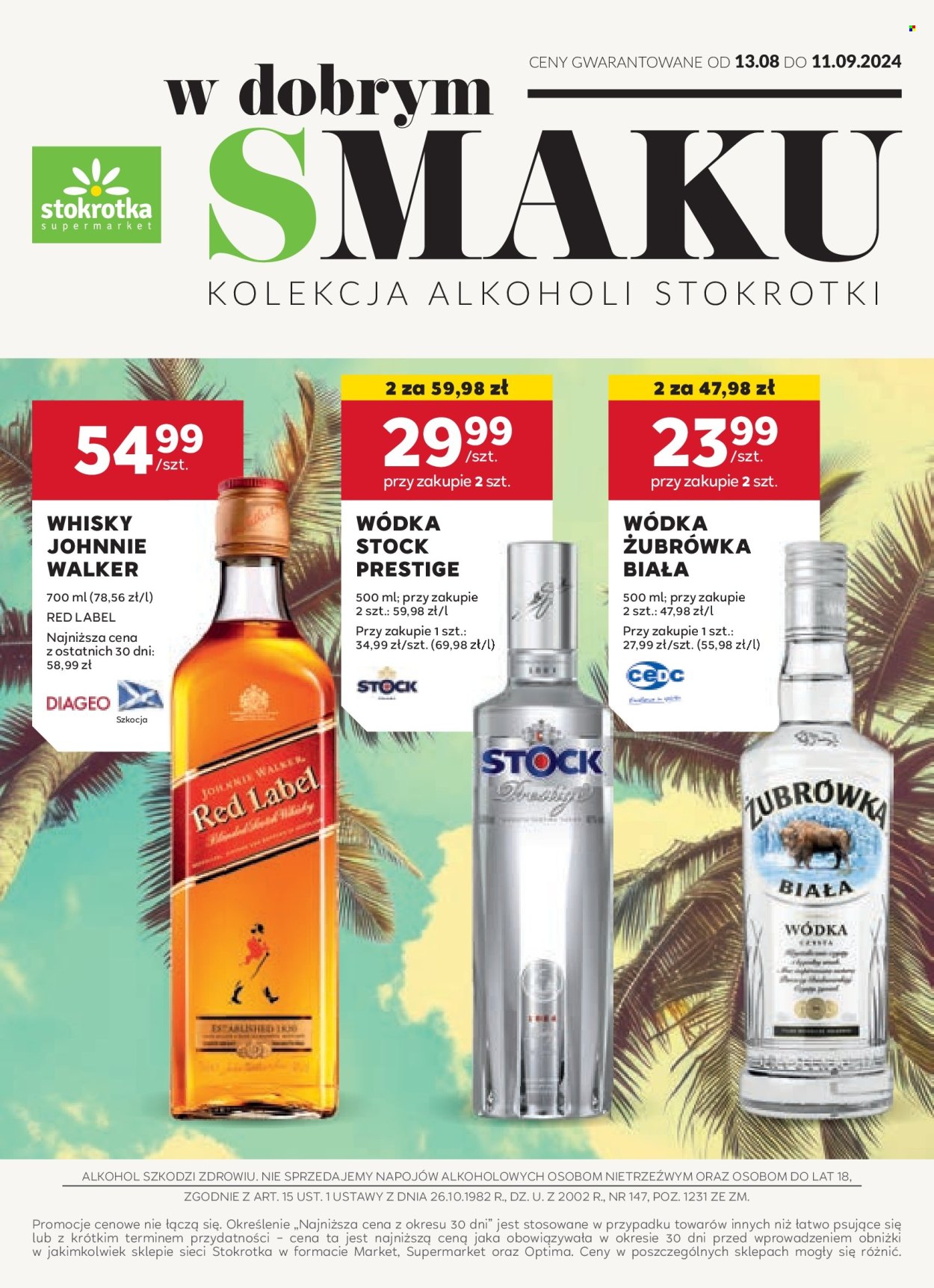 Gazetka Stokrotka Supermarket - 13.08.2024 - 11.09.2024. Strona 1