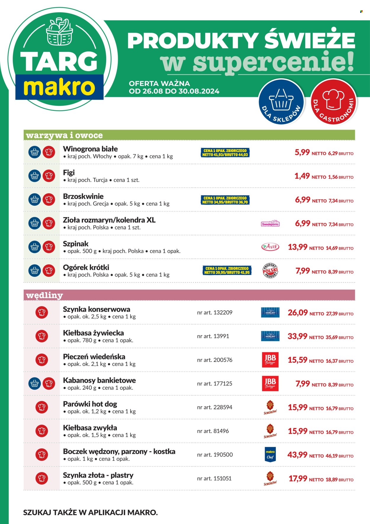 Gazetka Makro - 26.08.2024 - 30.08.2024. Strona 1