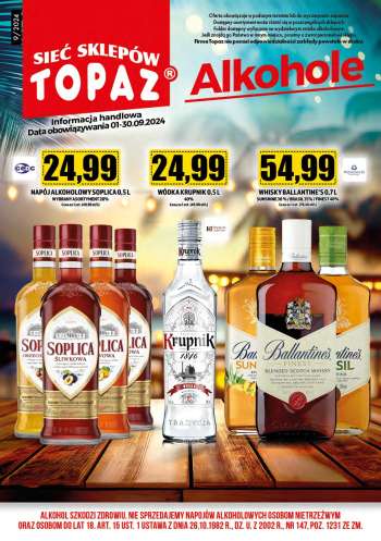 Gazetka Topaz - 1.09.2024 - 30.09.2024.