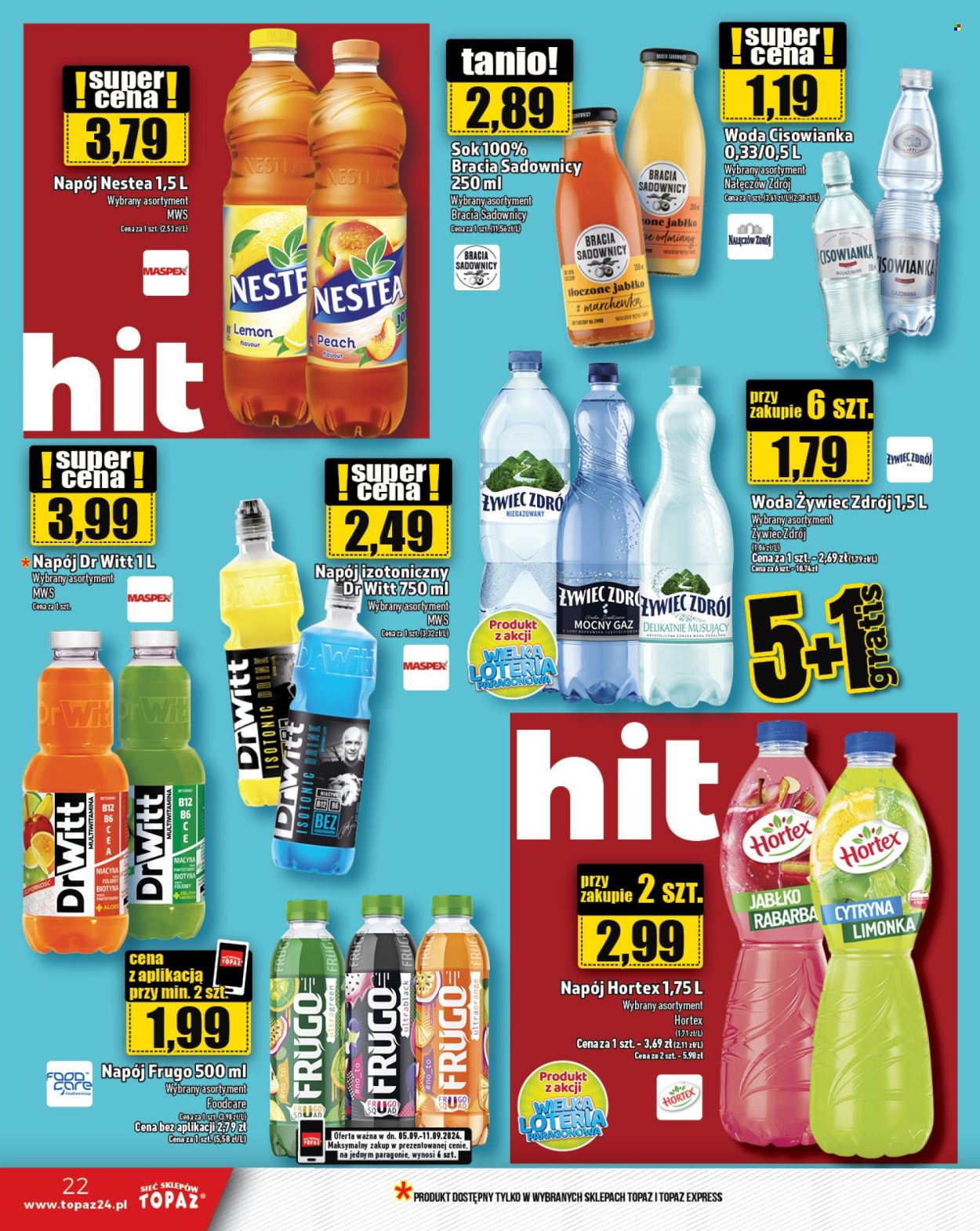 Gazetka Topaz - 5.09.2024 - 11.09.2024. Strona 22