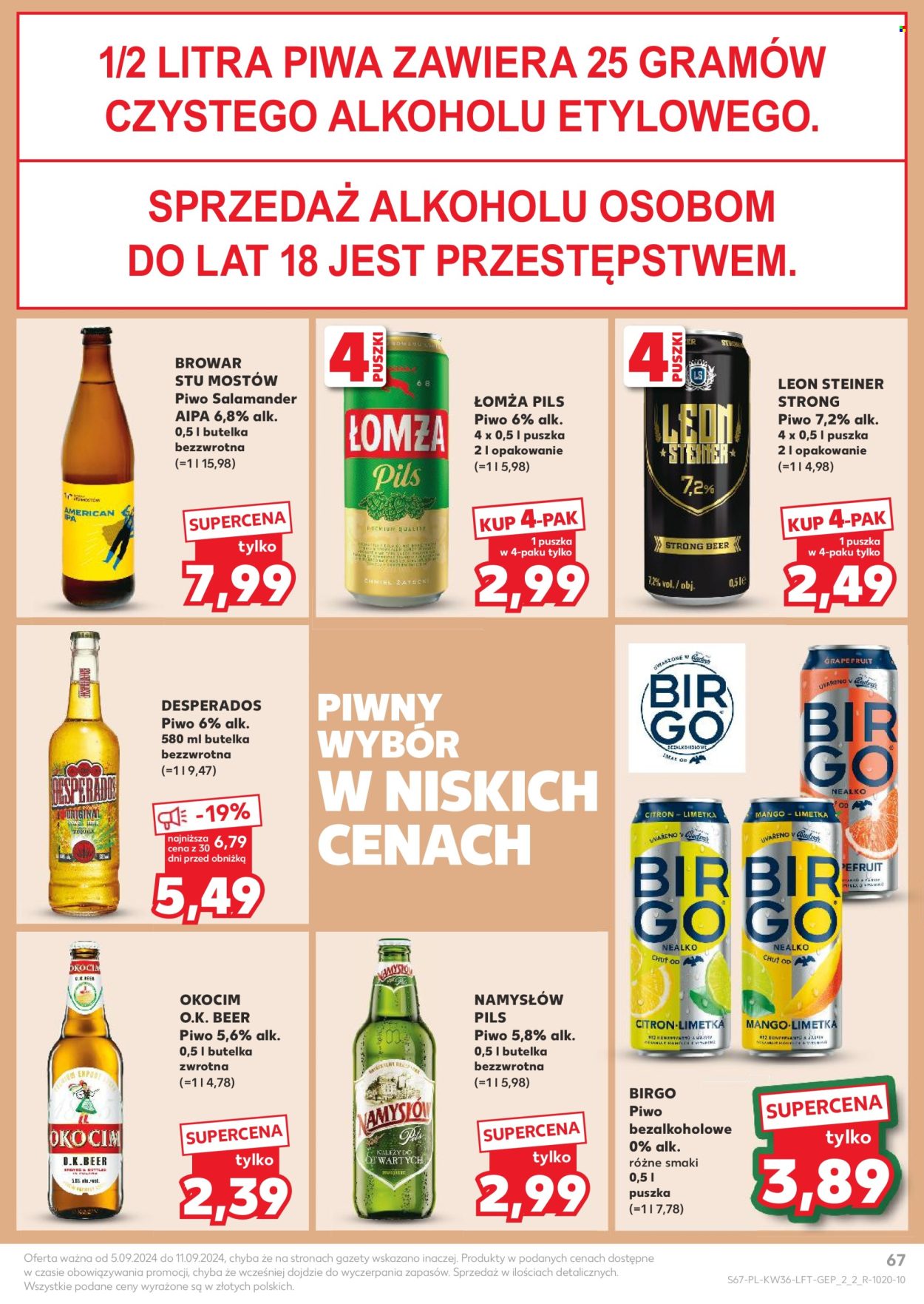Gazetka Kaufland - 5.09.2024 - 11.09.2024. Strona 67