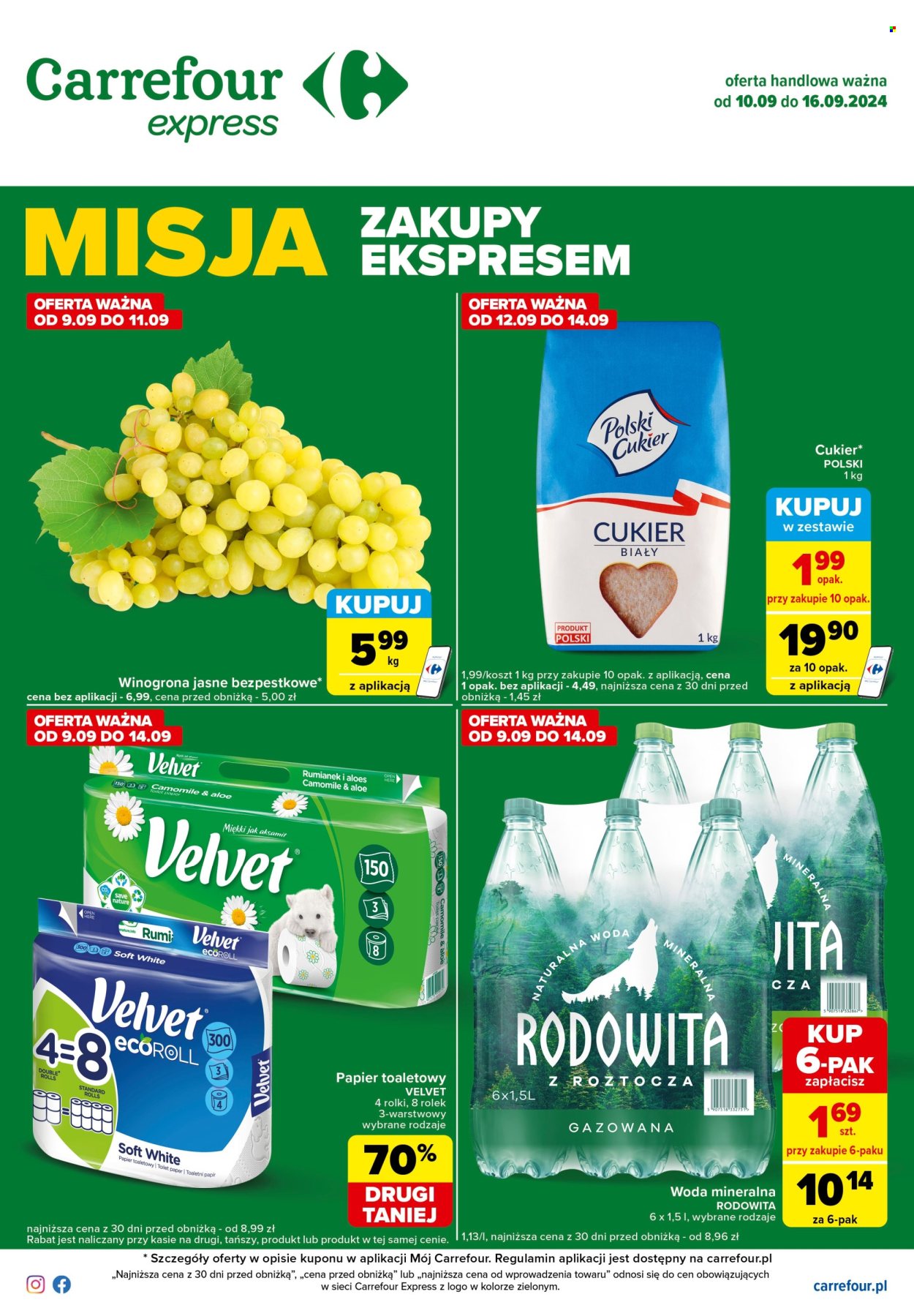 Leták Carrefour - 10.9.2024 - 16.9.2024. Strana 1