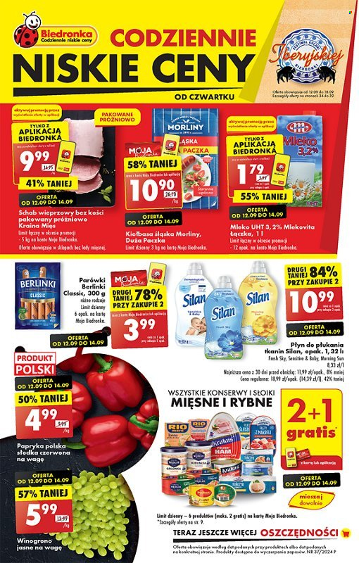 Gazetka Biedronka - 12.09.2024 - 18.09.2024. Strona 1