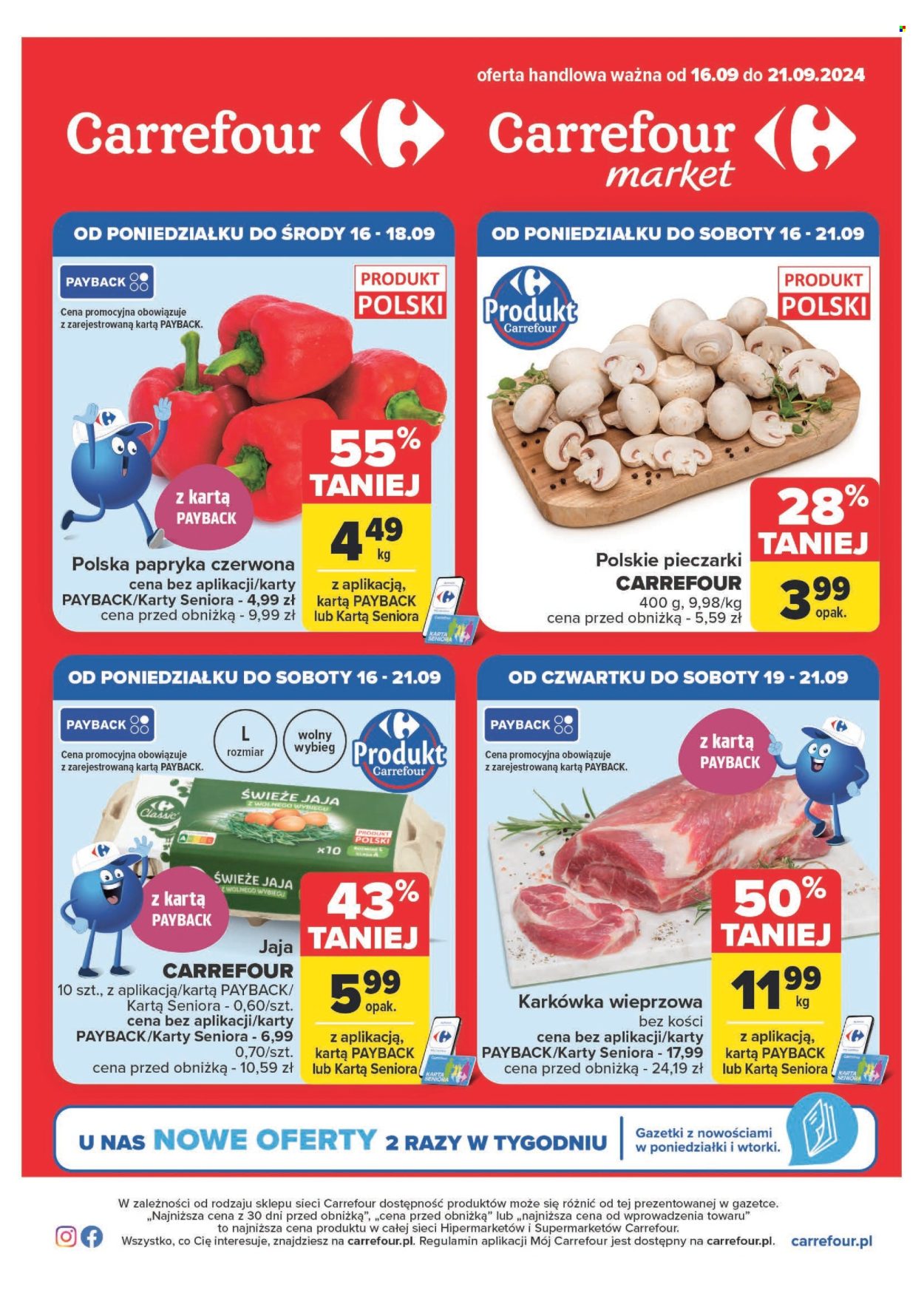 Leták Carrefour - 16.9.2024 - 21.9.2024. Strana 1