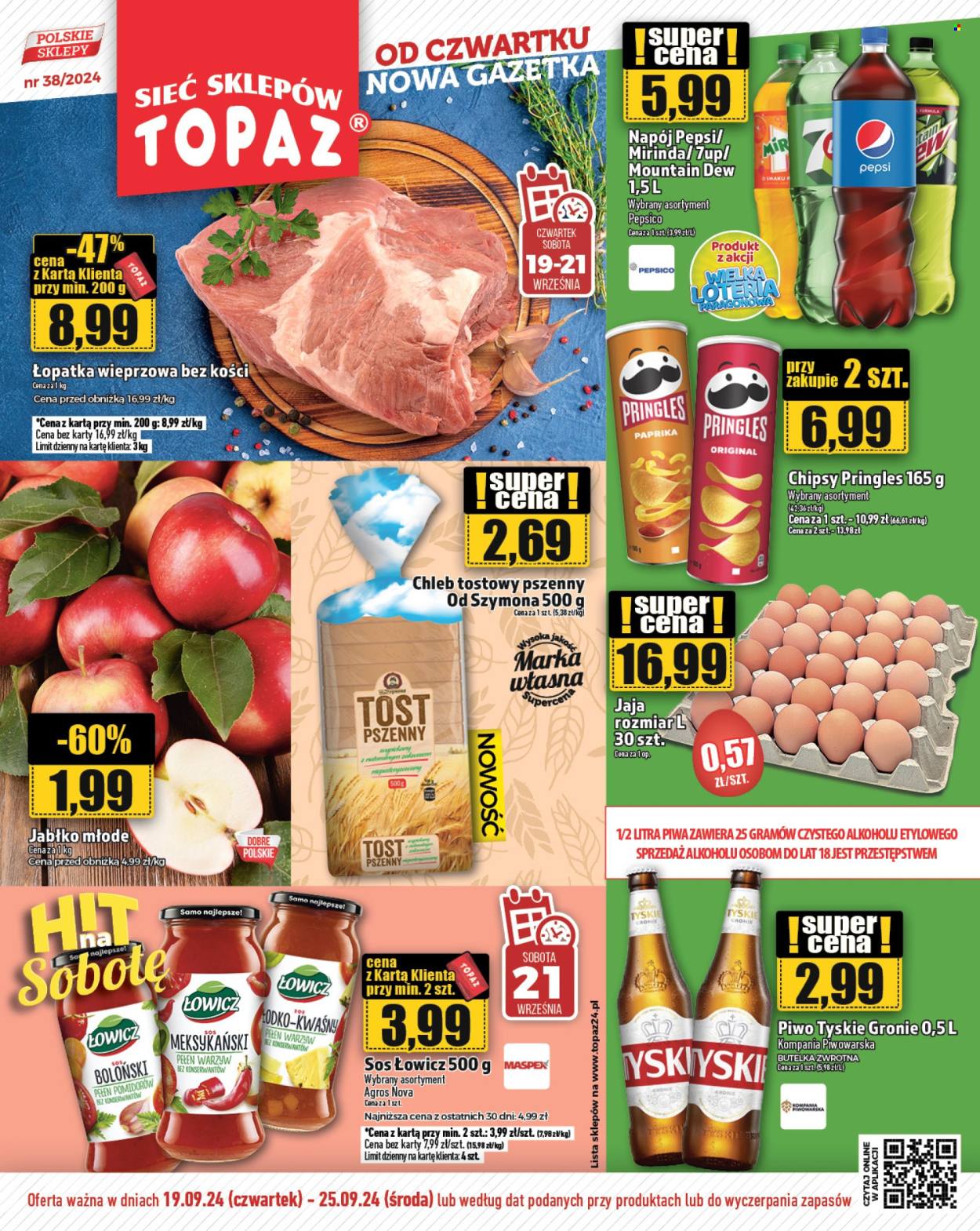 Gazetka Topaz - 19.09.2024 - 25.09.2024. Strona 1