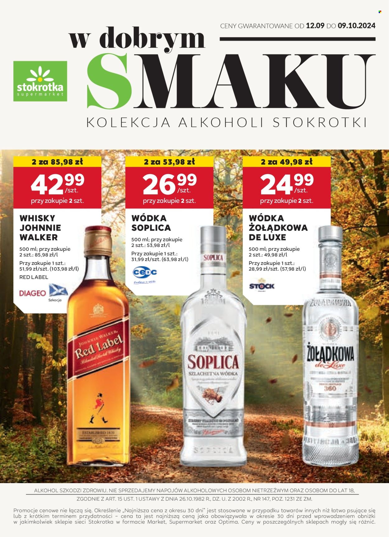 Gazetka Stokrotka Supermarket - 12.09.2024 - 9.10.2024. Strona 1