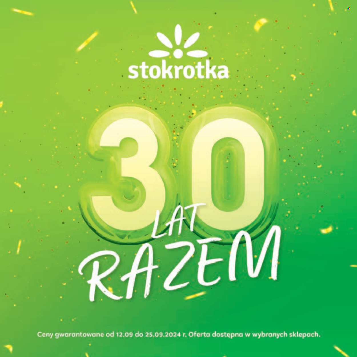 Gazetka Stokrotka Supermarket - 12.09.2024 - 25.09.2024. Strona 1