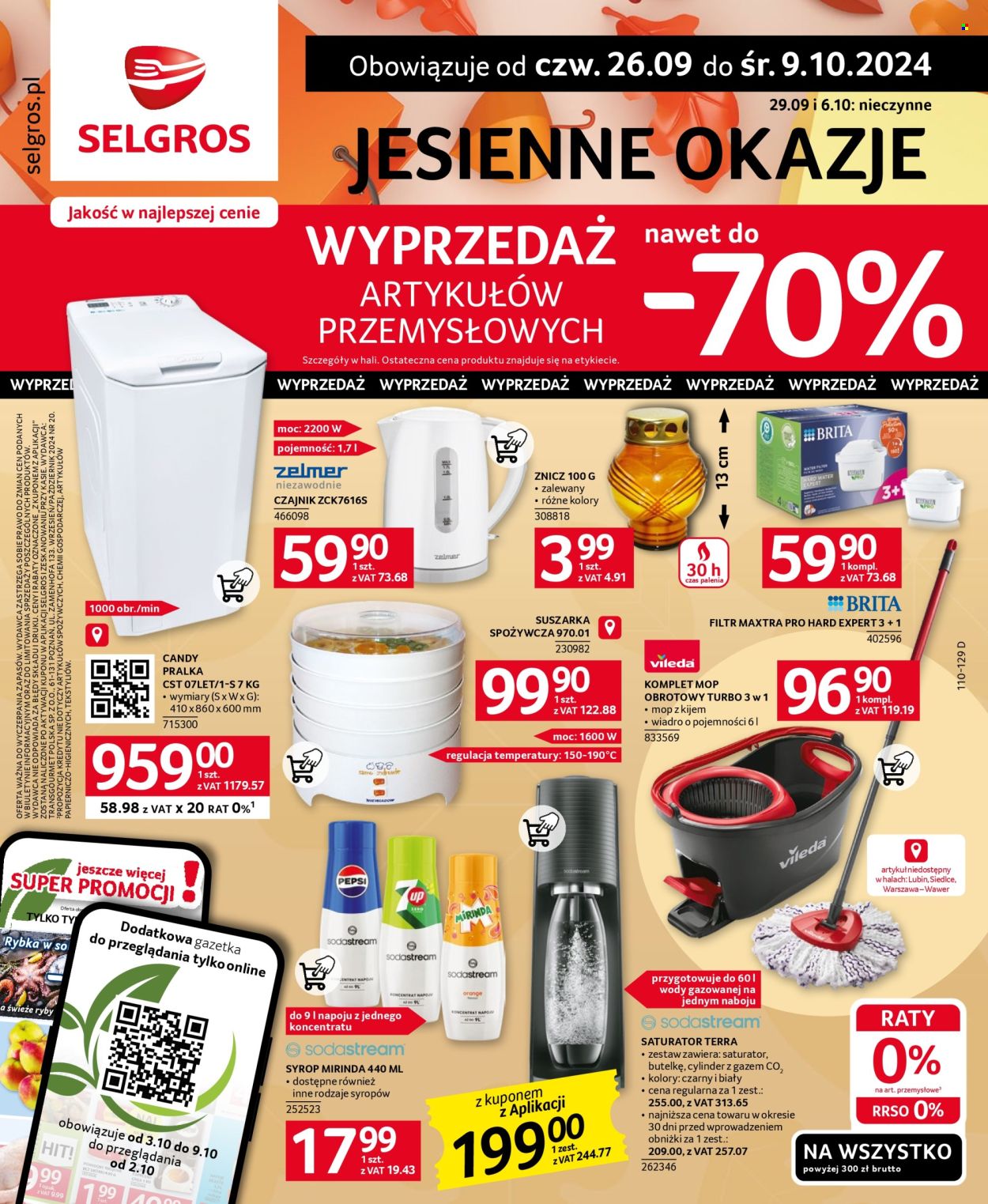 Gazetka Selgros - 26.09.2024 - 9.10.2024. Strona 1