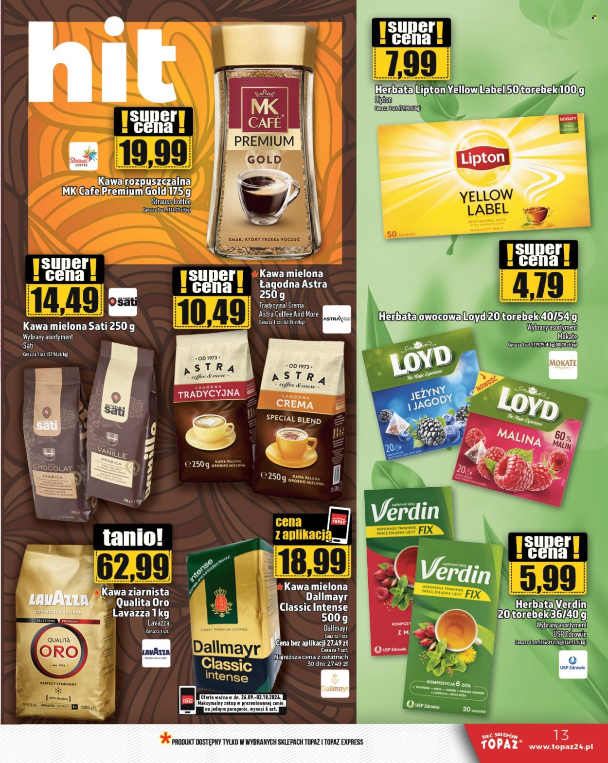 Gazetka Topaz - 26.09.2024 - 2.10.2024. Strona 13