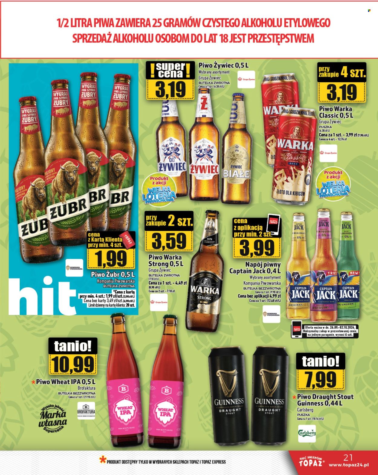 Gazetka Topaz - 26.09.2024 - 2.10.2024. Strona 21